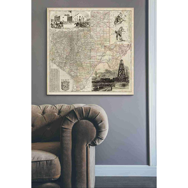 ZHENMIAO XINLEI TRADING INC Map ", 37"X37 Map Wrapped Canvas Print